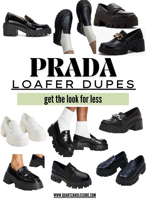 dupe for prada loafers|prada monolith loafers dupe.